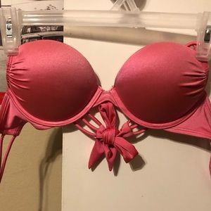 Victoria’s Secret Bombshell coral bikini top